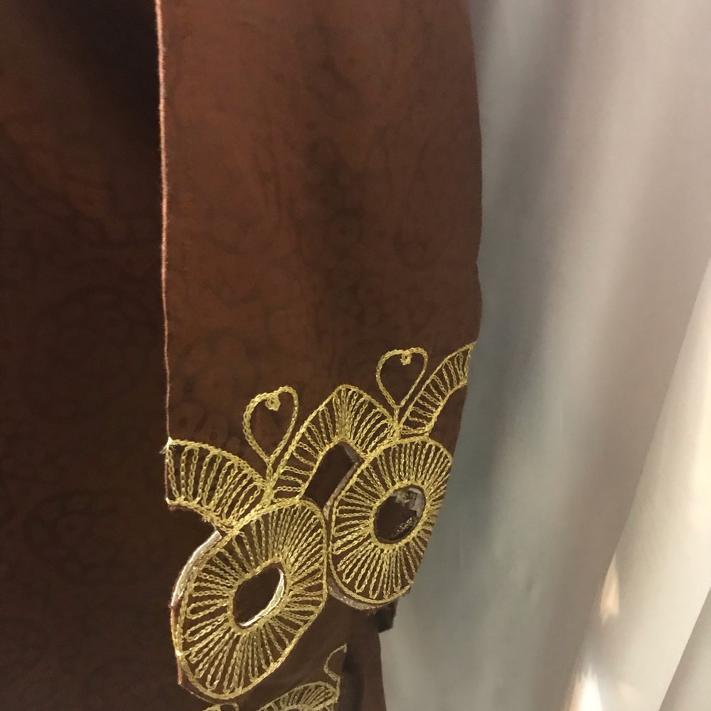 Long Sleeve Embroidered Shirt Set